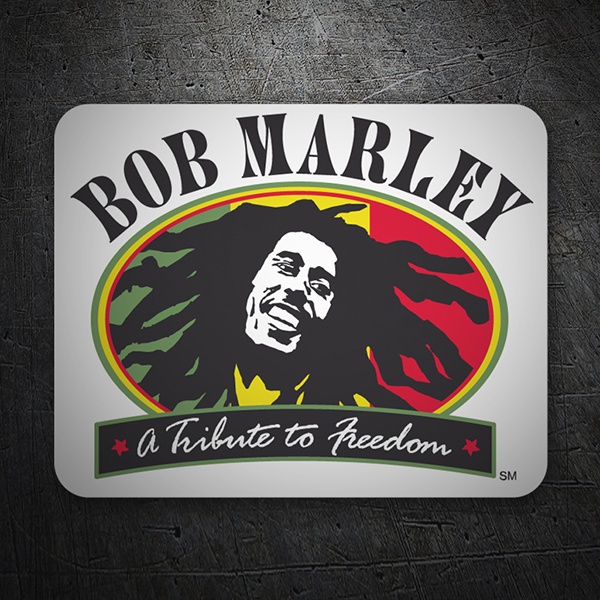 Adesivi per Auto e Moto: Bob Marley Freedom