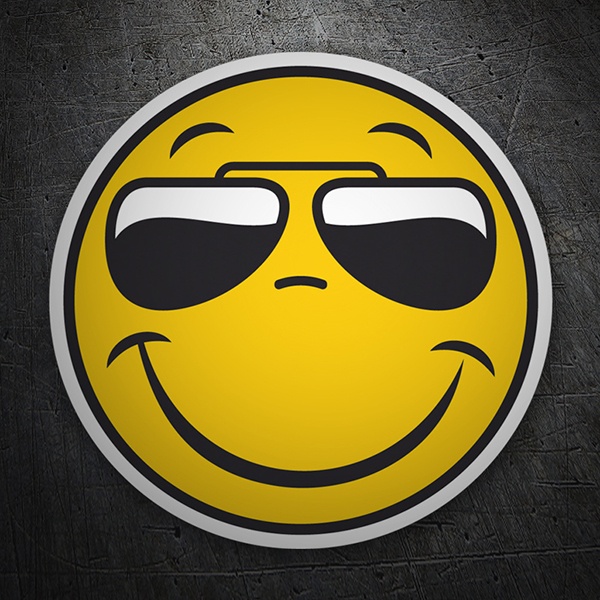 Adesivi per Auto e Moto: Smile Sunglasses 1