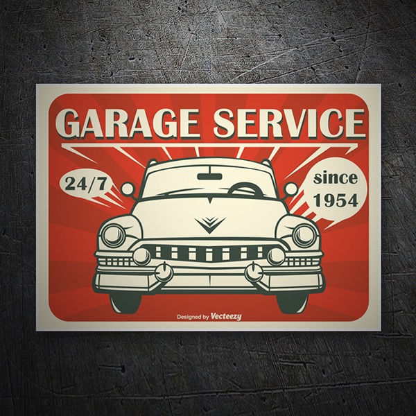 Adesivi per Auto e Moto: Garage Service