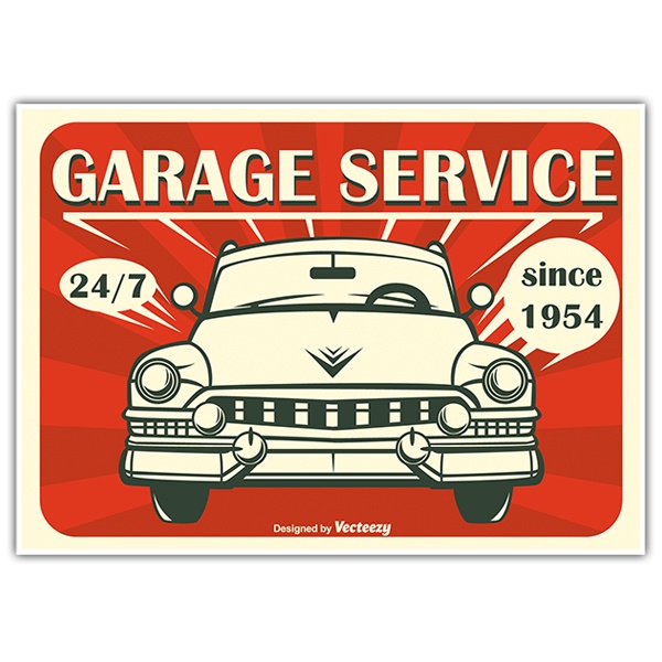 Adesivi per Auto e Moto: Garage Service