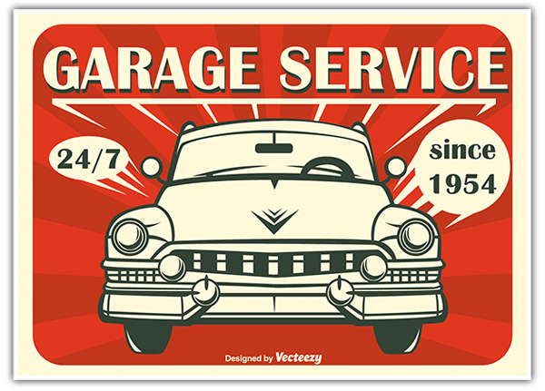 Adesivi per Auto e Moto: Garage Service 0