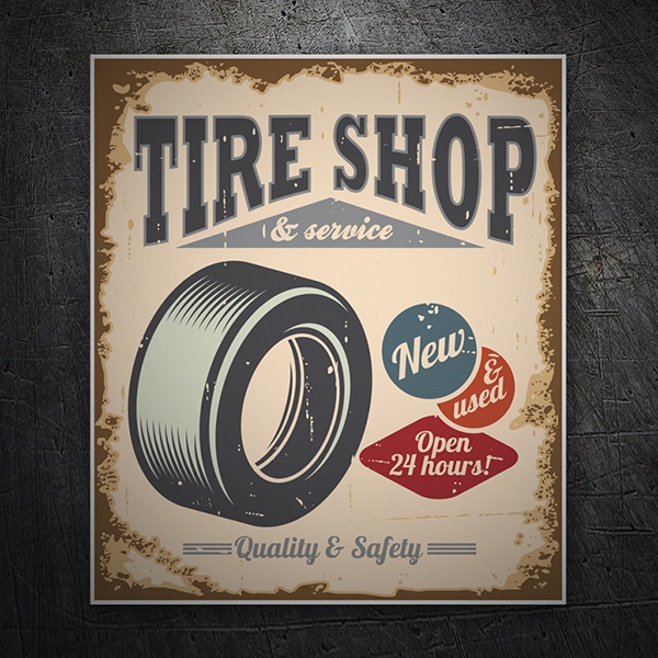 Adesivi per Auto e Moto: Tire Shop