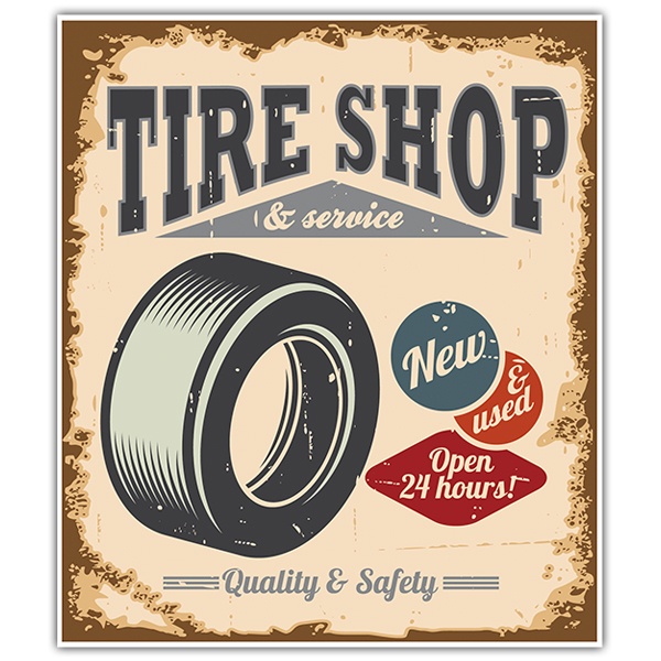 Adesivi per Auto e Moto: Tire Shop