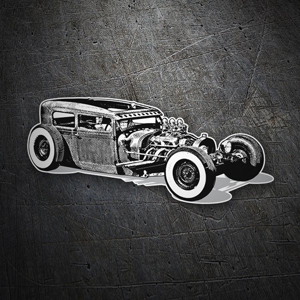 Adesivo Hot Rod auto 1/1