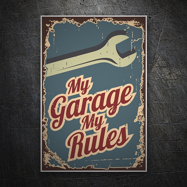 Adesivi per Auto e Moto: My Garage My Rules 1