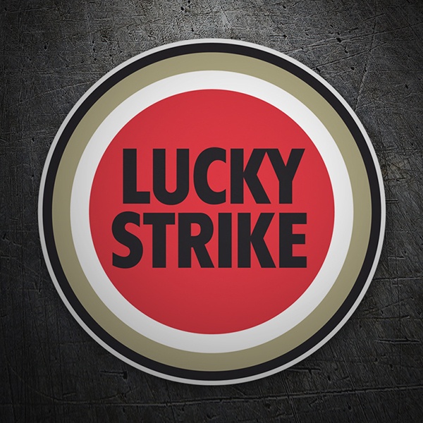 Adesivi per Auto e Moto: Logo Lucky Strike Circolare