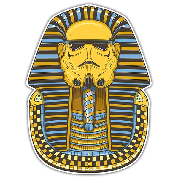 Adesivi per Auto e Moto: Stormtrooper Tutankhamon