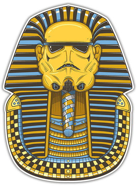 Adesivi per Auto e Moto: Stormtrooper Tutankhamon