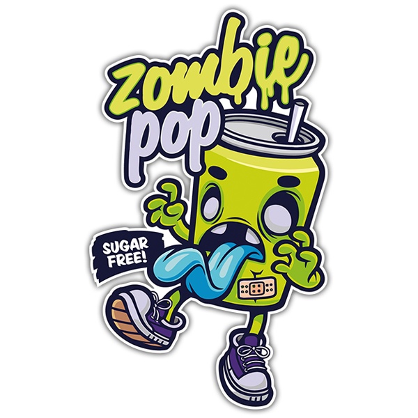 Adesivi per Auto e Moto: Zombie Pop