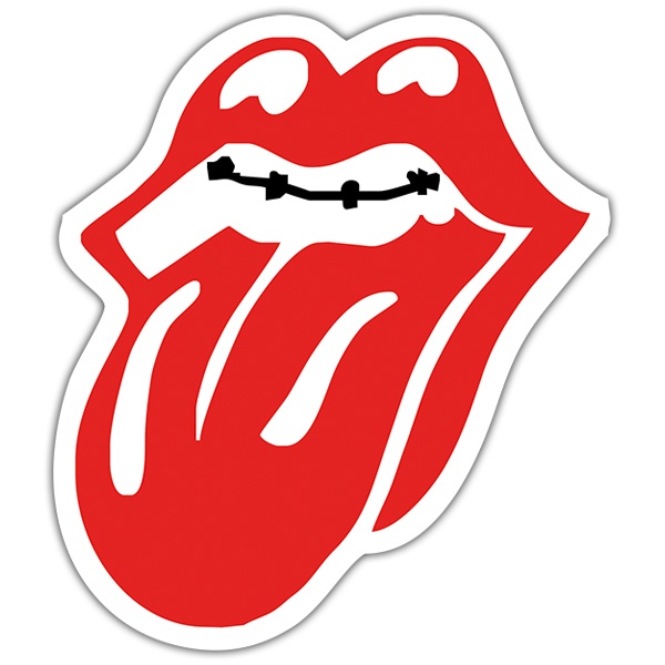 Adesivi per Auto e Moto: Rolling Stones Bocca