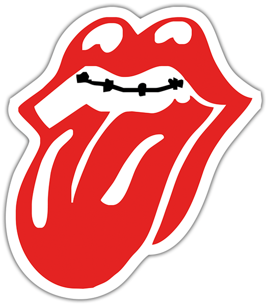 Adesivi per Auto e Moto: Rolling Stones Bocca