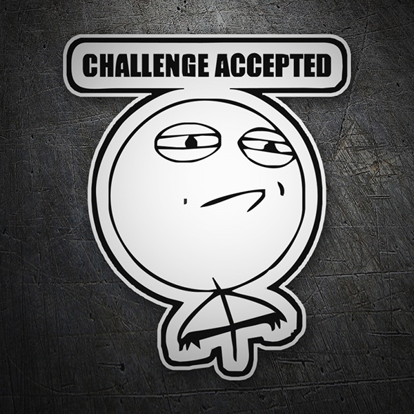 Adesivi per Auto e Moto: Challenge accepted