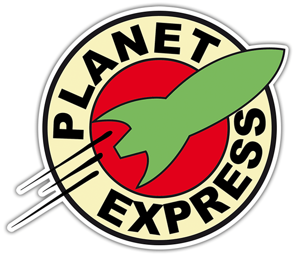 Adesivi per Auto e Moto: Futurama Planet express 0
