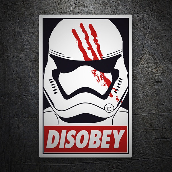 Adesivi per Auto e Moto: Disobey Finn (Star Wars)