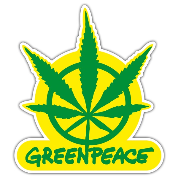Adesivi per Auto e Moto: Marijuana di Greenpeace