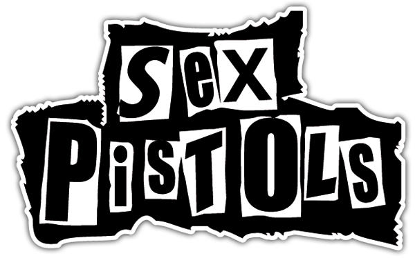 Adesivi per Auto e Moto: Logo The Sex Pistols in Stile Collage