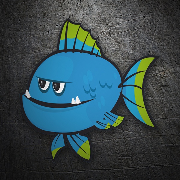 Adesivi per Auto e Moto: Pesce azzurro