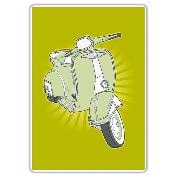 Adesivi per Auto e Moto: Poster adesivo Vespa