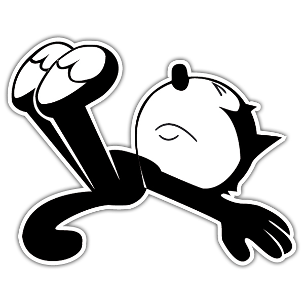 Adesivi per Auto e Moto: Il gatto Felix