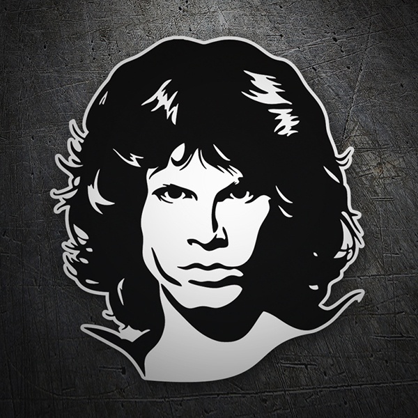 Adesivi per Auto e Moto: Silhouette di Jim Morrison