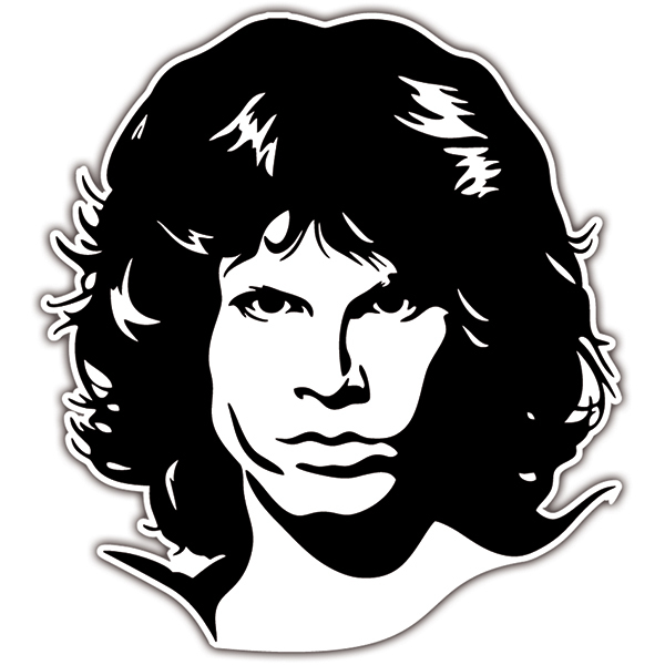 Adesivi per Auto e Moto: Jim Morrison The Doors