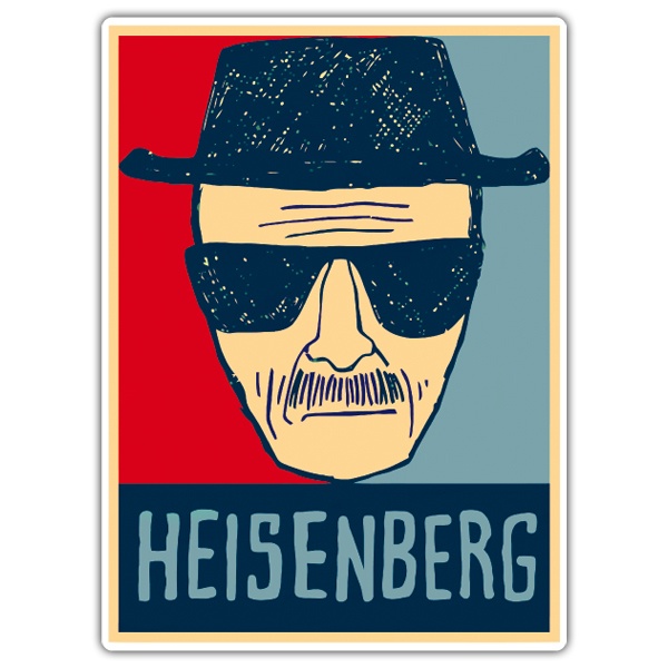 Adesivi per Auto e Moto: Disegno di Breaking Bad Heisenberg