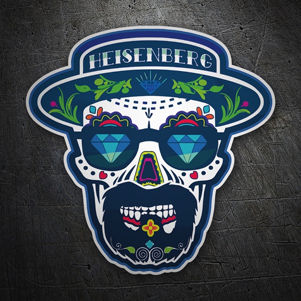 Adesivi per Auto e Moto: Calavera Messicana Heisenberg