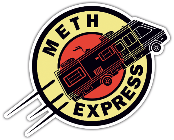 Adesivi per Auto e Moto: Breaking Bad - Meth Express