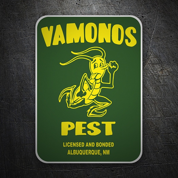 Adesivi per Auto e Moto: Breaking Bad Vamonos Pest