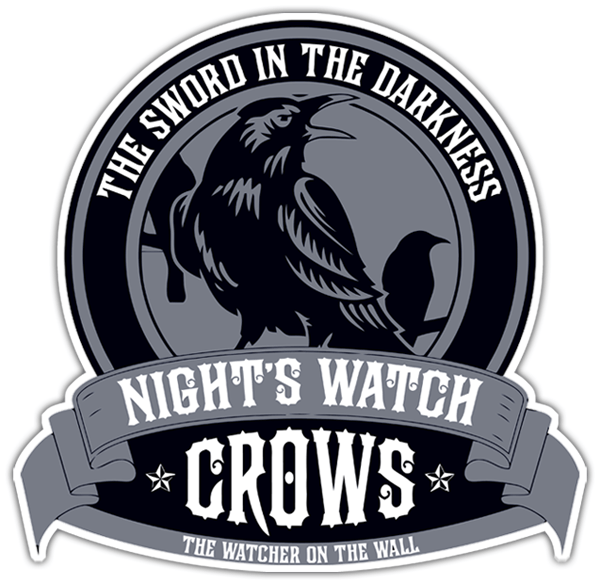 Adesivi per Auto e Moto: Nights Watch Crows