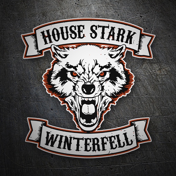 Adesivi per Auto e Moto: Games of Thrones House Stark - Winterfell