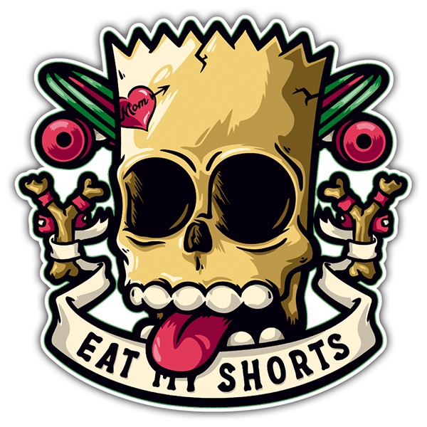 Adesivi per Auto e Moto: Eat my Shorts