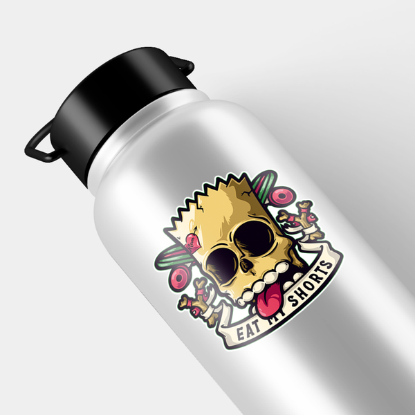 Teschio di Bart Simpson con Skateboard 'Eat My Sho 4/5