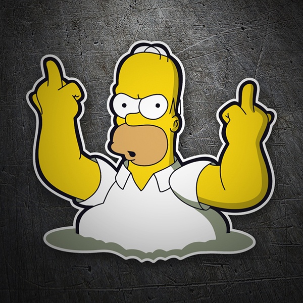 Homer che Mostra il Dito Medio 0