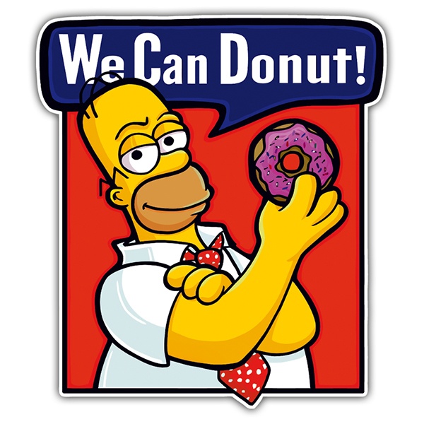 Adesivi per Auto e Moto: We can Donut