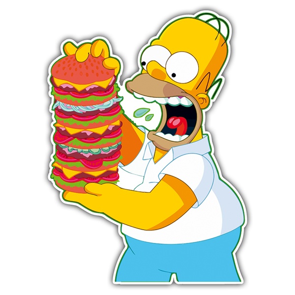 Adesivi per Auto e Moto: Homer Mountain Burgers