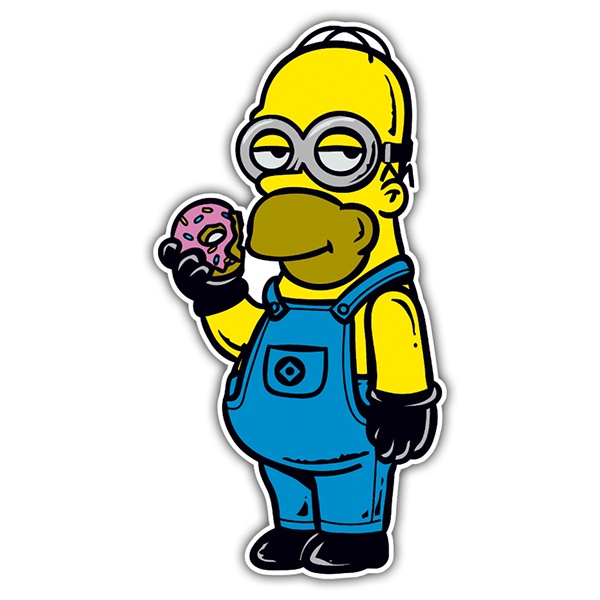 Adesivi per Auto e Moto: Homer Minion