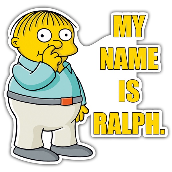 Adesivi per Auto e Moto: My Name Is Ralph