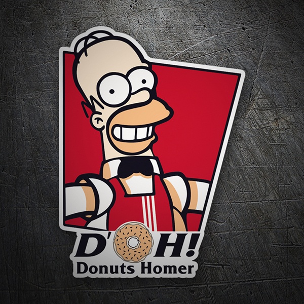 Adesivi per Auto e Moto: Donuts Homer