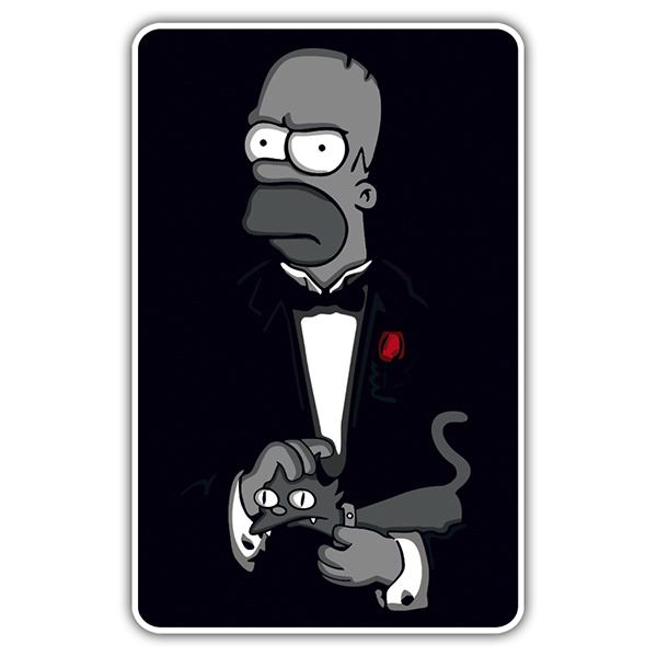 Adesivi per Auto e Moto: The Godfather Homer