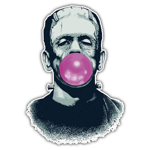 Adesivi per Auto e Moto: Frankenstein con gomma da masticare