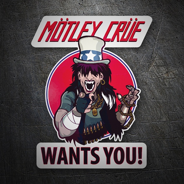 Adesivi per Auto e Moto: Mötley Crüe, Wants You?