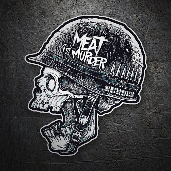Adesivi per Auto e Moto: Meat is Murder Dise&ntilde;o Vinilo Decorativo