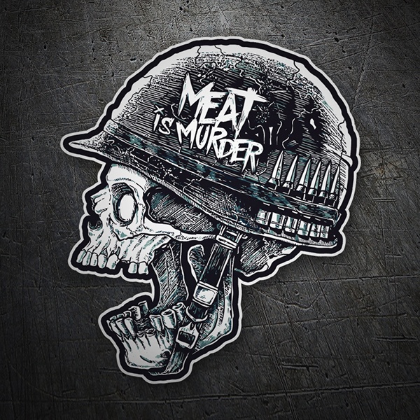 Adesivi per Auto e Moto: Meat is Murder
