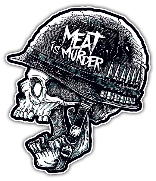 Adesivi per Auto e Moto: Meat is Murder Dise&ntilde;o Vinilo Decorativo