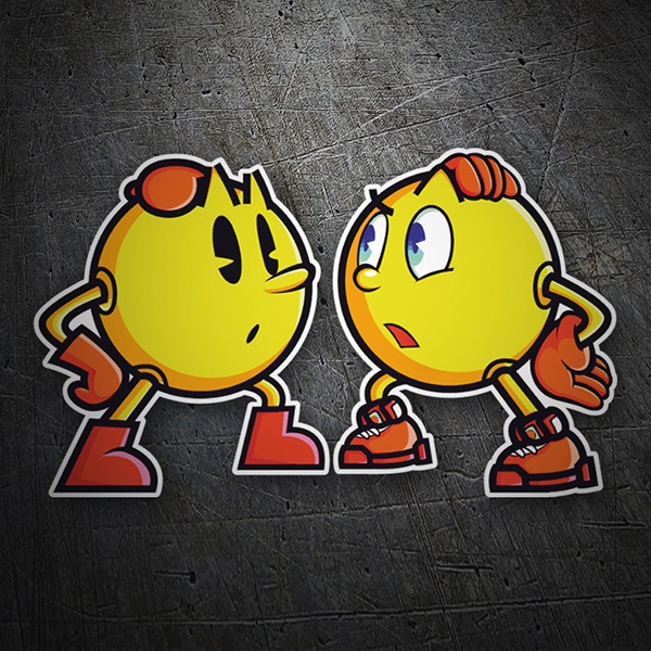 Adesivi per Auto e Moto: Pacman retro vs Pacman