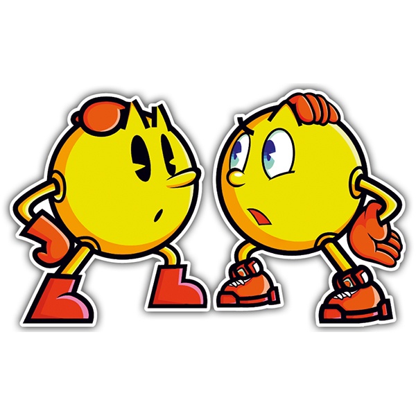 Adesivi per Auto e Moto: Pacman retro vs Pacman