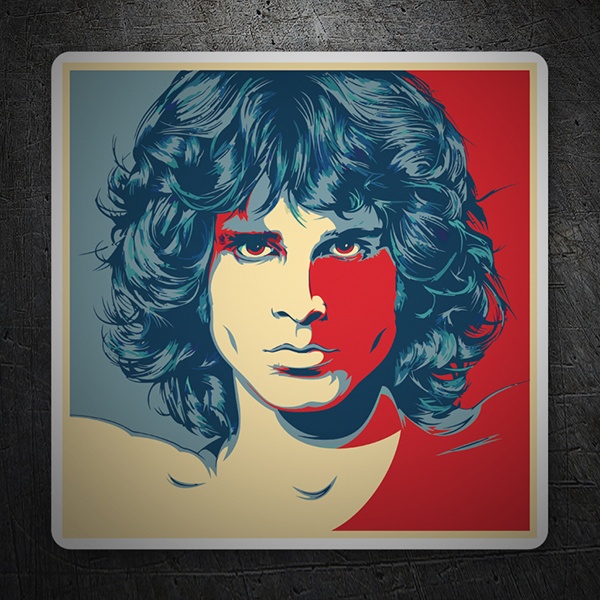 Adesivi per Auto e Moto: Jim Morrison Pop Art