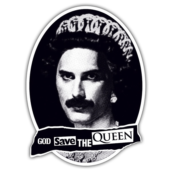 Adesivi per Auto e Moto: God save the Queen