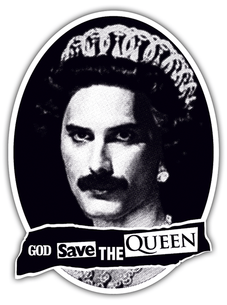 Adesivi per Auto e Moto: God save the Queen 0
